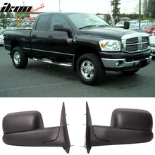 Load image into Gallery viewer, 2002-2008Â Ram 1500 2002-2009 2500 3500 Side View Tow Mirrors Manual