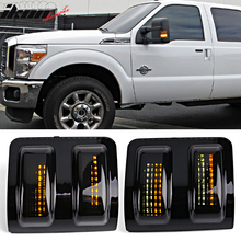 Load image into Gallery viewer, 2008-2016Â Ford F250 F350 F450 F550 Towing Mirrors Side LED Lights