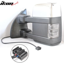 Load image into Gallery viewer, 1999-2015 F250F550 Side Towing Mirror Manual Signal Light Chrome 2PC