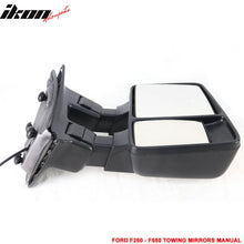 Load image into Gallery viewer, 1999-2015 Ford F250 F550 Tow Towing Mirrors Manual Pair