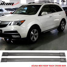 Load image into Gallery viewer, 2007-2012 Acura MDX SUV Sport OE Black Cross Bar Roof Rack Aluminum