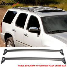 Load image into Gallery viewer, 2000-2014 Tahoe Suburban Yukon OE Black Cross Bar Roof Rack Aluminum