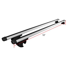 Load image into Gallery viewer, Universal CarRoof Cross Bar Luggage Cargo Carrier Rack W/Lock Aluminum