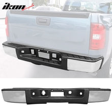 Load image into Gallery viewer, 2007-2013 Chevy Silverado Sierra 1500 OE Chrome Rear Step Bumper Steel