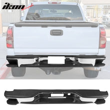 Load image into Gallery viewer, 1999-2006 Chevy Silverado Sierra Chrome Black Rear Step Bumper Steel