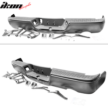 Load image into Gallery viewer, 2009-2018 Dodge Ram 1500 Rear Step Bumper With Exhaust Holes - Steel