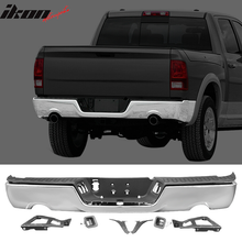Load image into Gallery viewer, 2009-2018 Dodge Ram 1500 Rear Step Bumper With Exhaust Holes - Steel