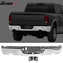 Load image into Gallery viewer, 2009-2018 Dodge Ram 1500 Rear Step Bumper With Exhaust Holes - Steel