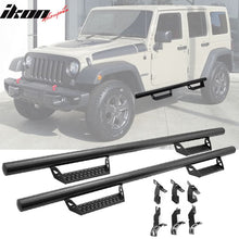 Load image into Gallery viewer, 2007-2018 Jeep Wrangler 4Dr BCT Style Black Running Boards Side Steps