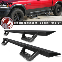 Load image into Gallery viewer, 2009-2023 Dodge Ram 2500 3500 IKON V2 Black Running Boards Solid Steel