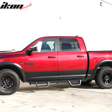Load image into Gallery viewer, 2009-2023 Dodge Ram 2500 3500 IKON V2 Black Running Boards Solid Steel