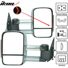 Load image into Gallery viewer, 2003-2007Â Silverado Towing Mirrors Power Heated Signal Light Chrome