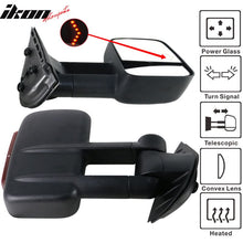 Load image into Gallery viewer, 2007-2014Â Silverado Sierra Tow Mirrors Power Heated Signal Light Set