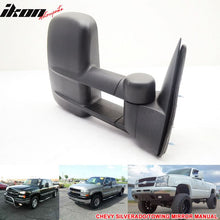 Load image into Gallery viewer, 1999-2007Â Chevyado GMC Sierra Side View Towing Mirror Manual