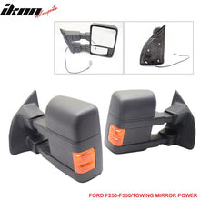 Load image into Gallery viewer, 2003-2007Â Ford F250 Side View Tow Mirrors Ext Power Heated Turn Light