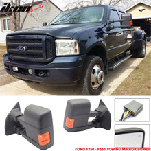 Load image into Gallery viewer, 2003-2007Â Ford F250 Side View Tow Mirrors Ext Power Heated Turn Light