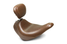 Load image into Gallery viewer, Mustang 18-21 Harley Low Rider, Sport Glide Wide Tripper Solo Seat w/Driver Backrest - Brown