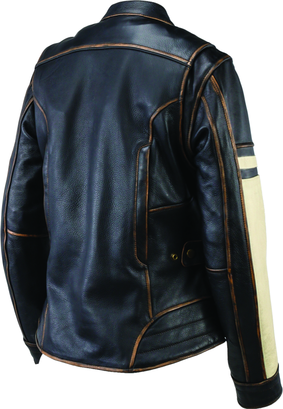 Kuryakyn By River Road Dame Vintage Leather Jacket Black Womens - Small