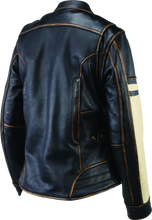 Load image into Gallery viewer, Kuryakyn By River Road Dame Vintage Leather Jacket Black Womens - Small