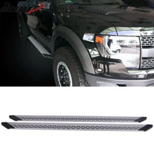 Load image into Gallery viewer, Fits 07-14 GMC Sierra 1500 Double Cab Gray Running Board+Brackets