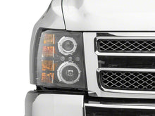Load image into Gallery viewer, Raxiom 07-13 Chevrolet Silverado 1500 LED Halo Projector Headlights- Black Housing- Clear Lens