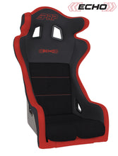 Load image into Gallery viewer, PRP Echo Composite Seat- Black/Red (PRP Red Outline/Delta Red- Red Stitching)