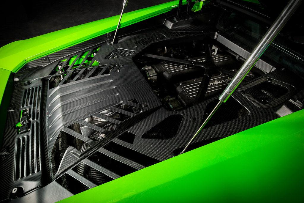 Eventuri Lamborghini Huracan Carbon Engine Cover Set - Satin Finish - EVE-HCN-CFM-ENG - Image 7