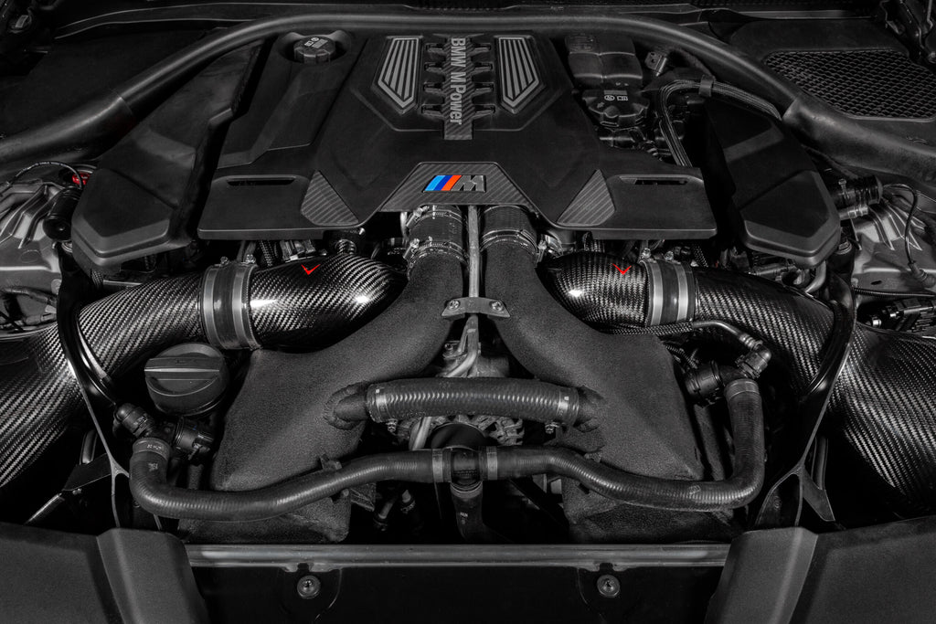 Eventuri BMW F90 M5 / F9X M8 Carbon Turbo Inlet Set MATTE FINISH - EVE-F9XM5M8-CFM-CHG