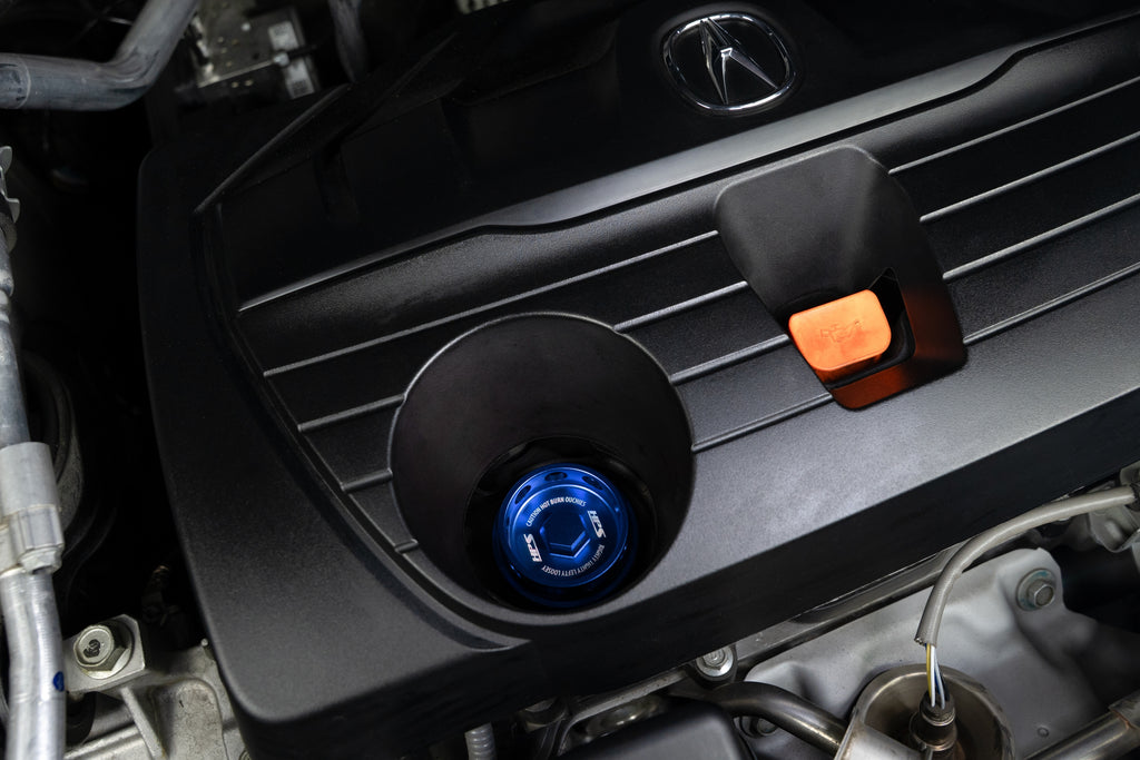 HPS Performance 5269-104BL Anodized billet aluminum oil cap
