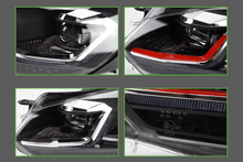Load image into Gallery viewer, Volkswagen Golf MK6 Red, Silver, and Black Projector with Dynamic Signal LED Headlights (2009 - 2013)