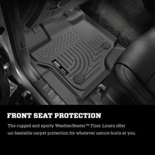 Load image into Gallery viewer, Husky Liners 2024 Toyota Tacoma CC/DC (Manual Trns) Weatherbeater Front &amp; 2nd Seat Floor Liner - Blk