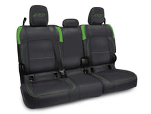 Load image into Gallery viewer, PRP Jeep Wrangler JT Rear Bench Covers - with no Armrest - Black/Green