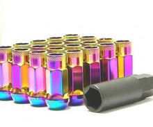 Load image into Gallery viewer, Wheel Mate Muteki SR48 Open End Locking Lug Nut Set of 4 - Black 12x1.50 48mm