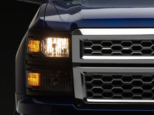 Load image into Gallery viewer, Raxiom 14-15 Chevrolet Silverado 1500 OE Style Headlights/ Black Trim- Black - Clear Lens