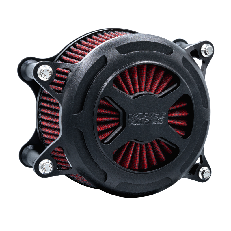 Vance and Hines 23-24 Touring Models V02 X Air Intake - Wrinkle Black