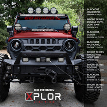 Load image into Gallery viewer, Go Rhino Xplor Bright Series Dbl Row LED Light Bar (Side/Track Mount) 21.5in. - Blk