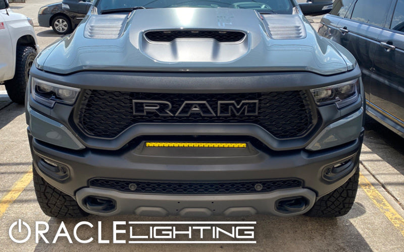 ORACLE Lighting 19-22 RAM Rebel/TRX Front Bumper Flush LED Light Bar System - Yellow NO RETURNS