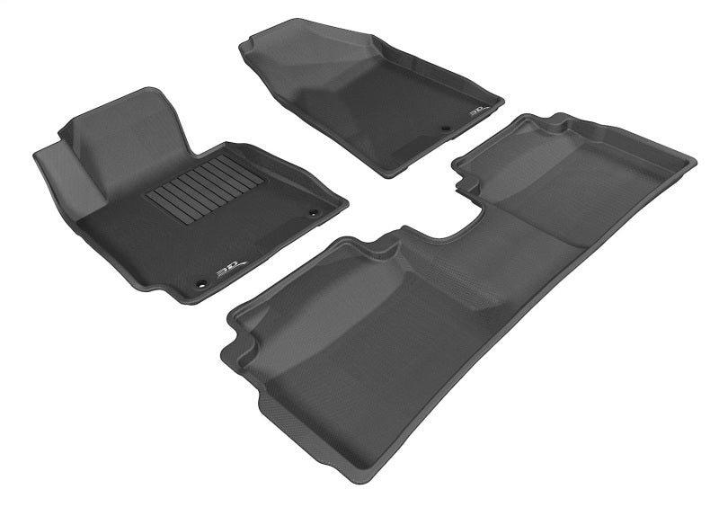 3D MAXpider 2014-2018 Kia Forte Kagu 1st & 2nd Row Floormats - Black