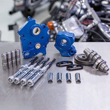 Load image into Gallery viewer, S&amp;S Cycle 2017+ M8 Models Gear Drive 465G Cam Chest Kit w/ Chrm Pushrod Tubes - WC - Incl. VVT