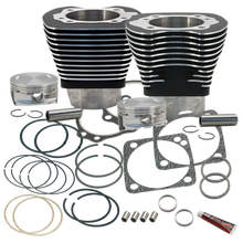 Load image into Gallery viewer, S&amp;S Cycle 84-99 BT 4 1/8in Bore Cylinder &amp; Pistons Kit For S&amp;S V124 Engine - Wrinkle Black
