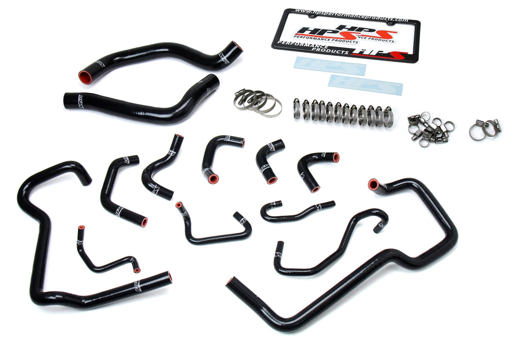 HPS Performance 57-1581-BLK High Temp 3-ply Reinforced Silicone Replaces Rubber Radiator Heater Hoses