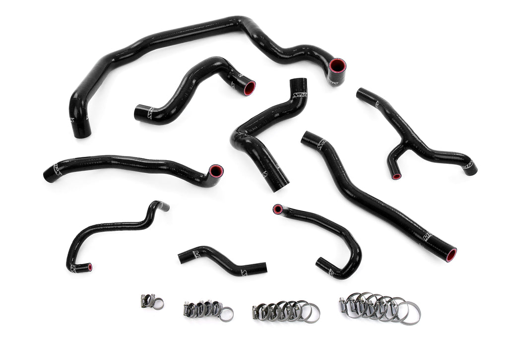HPS Performance 57-1997-BLK 3-ply reinforced silicone hoses for radiator