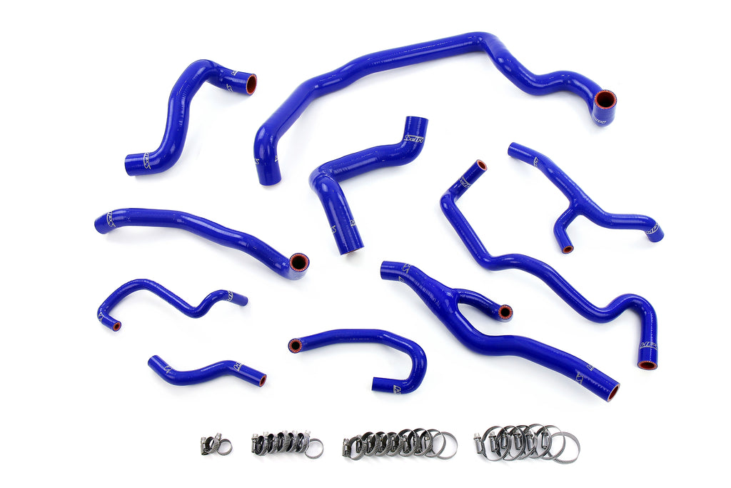 HPS Performance 57-1998-BLUE 3-ply reinforced silicone hoses for radiator