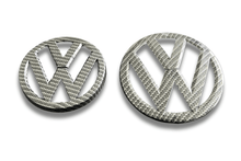 Load image into Gallery viewer, VW Golf 7 - Base, GTI, R - Carbon Fiber Look Emblem Set (2012-2017)