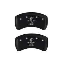 Load image into Gallery viewer, MGP 4 Caliper Covers Engraved Front Shelby Engraved Rear Tiffany Snake Red finish silver ch