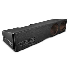 Load image into Gallery viewer, DS18 2x 10in Forward Firing Underseat Ported Box Subwoofer Enclosure- Black Spray Liner Paint Finish