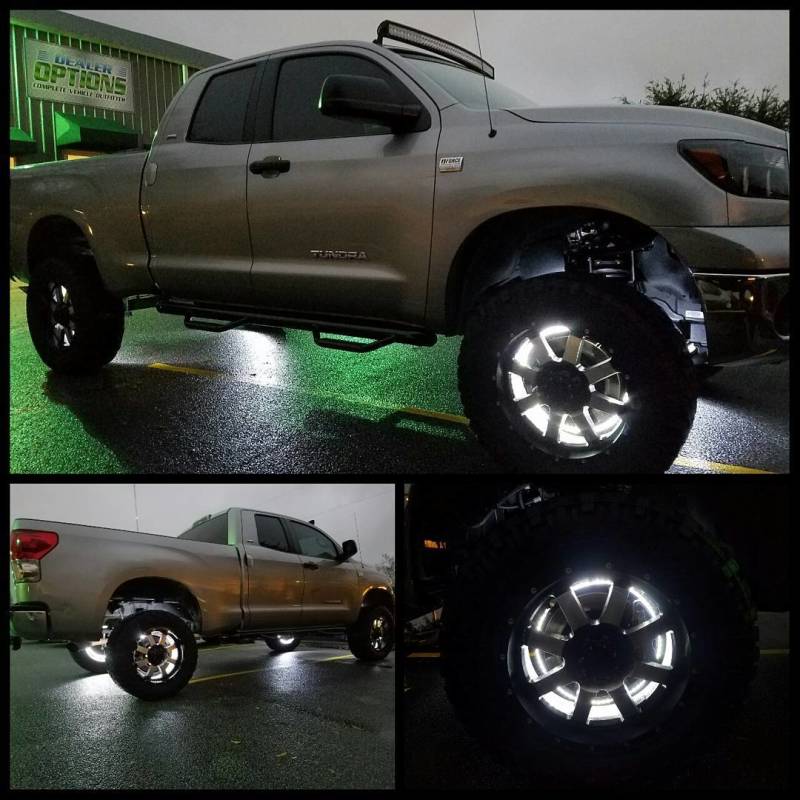 Oracle LED Illuminated Wheel Rings - Double LED - White NO RETURNS