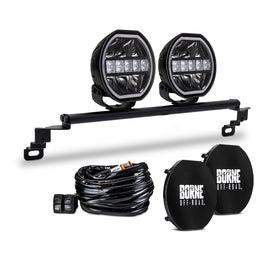 Borne Off-Road 2021+ Ford Bronco Direct Fit Lights - Standard Bumper - 2in x 7in Round
