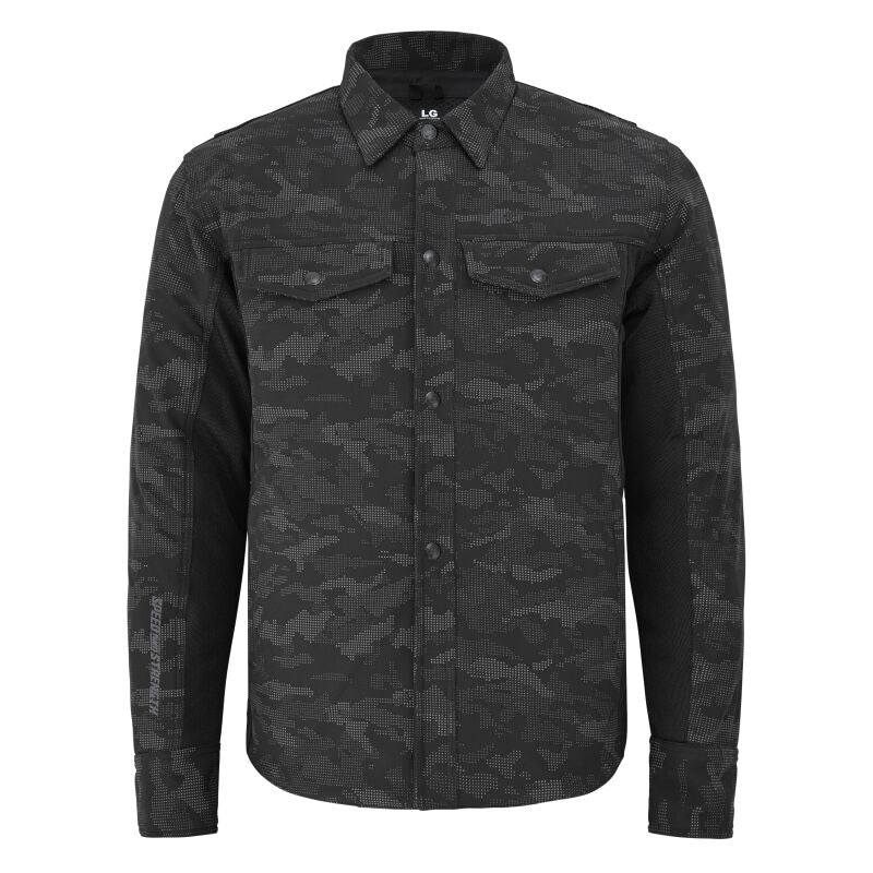 Speed and Strength True Grit Mesh Moto Shirt Reflective Camo/Black - Large