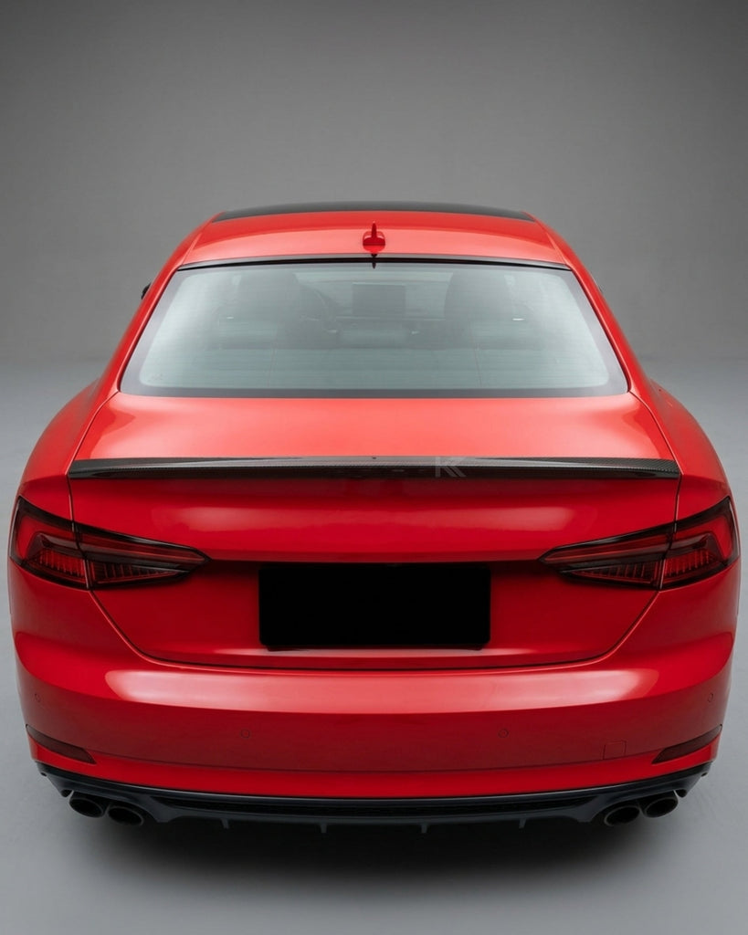 2017–2022 Audi A5 S-Line / S5 / RS5 B9 Coupe RS5-H Style Ducktail Rear Trunk Spoiler – Carbon Fiber